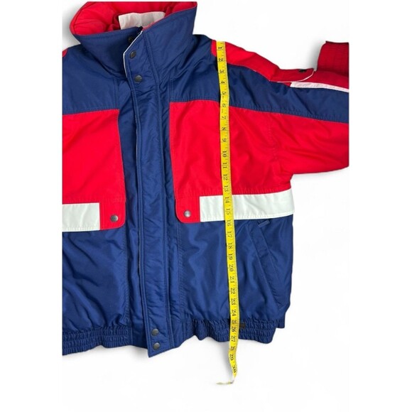Cornice Men's Heavy Winter Snowboard Ski Coat  Size L  Red White & Blue Jacket - Picture 6 of 10